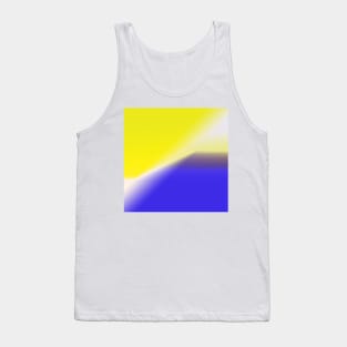 blue yellow white abstract texture Tank Top